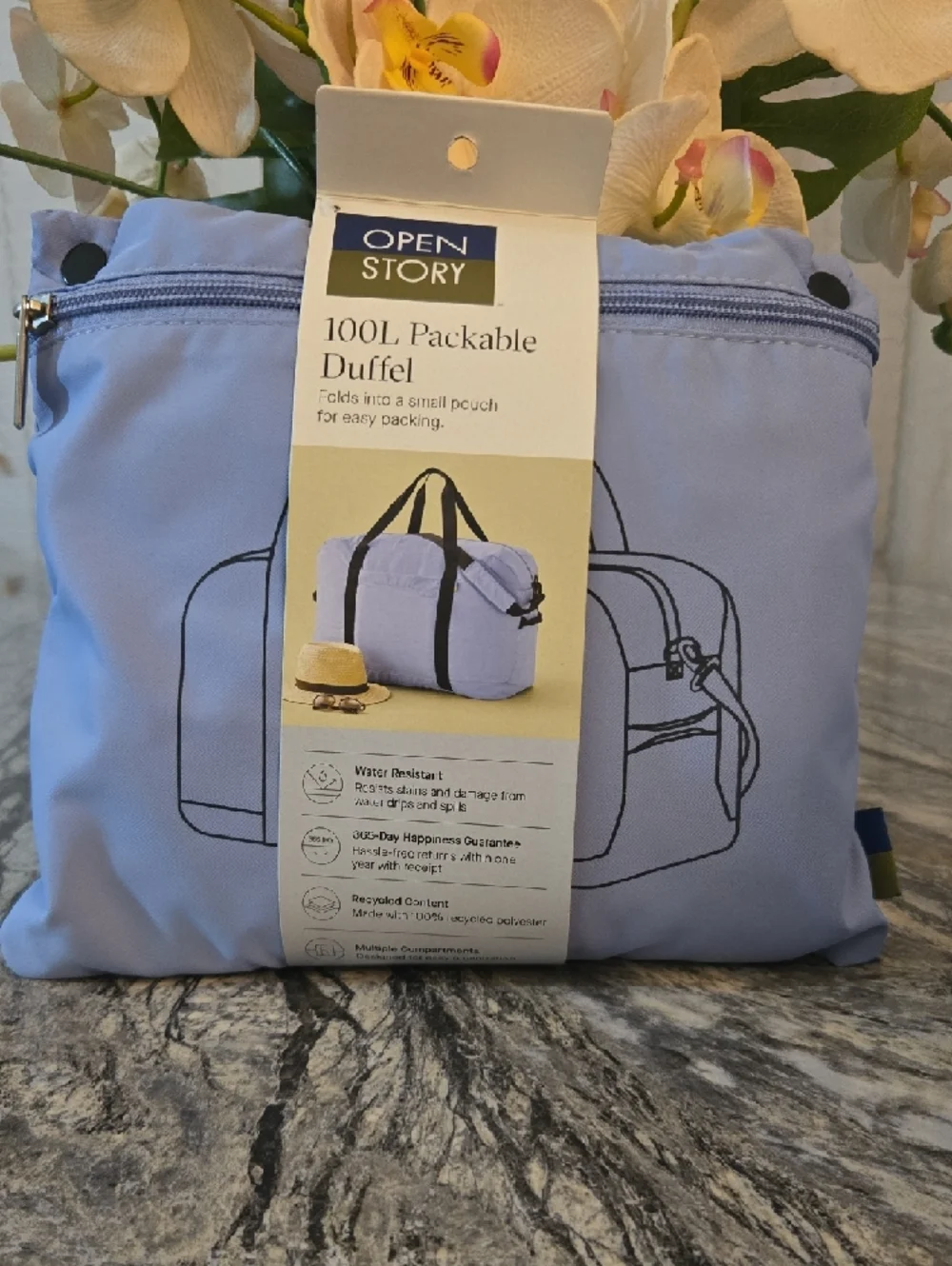 Light Blue Men's Weekend Duffel Bag